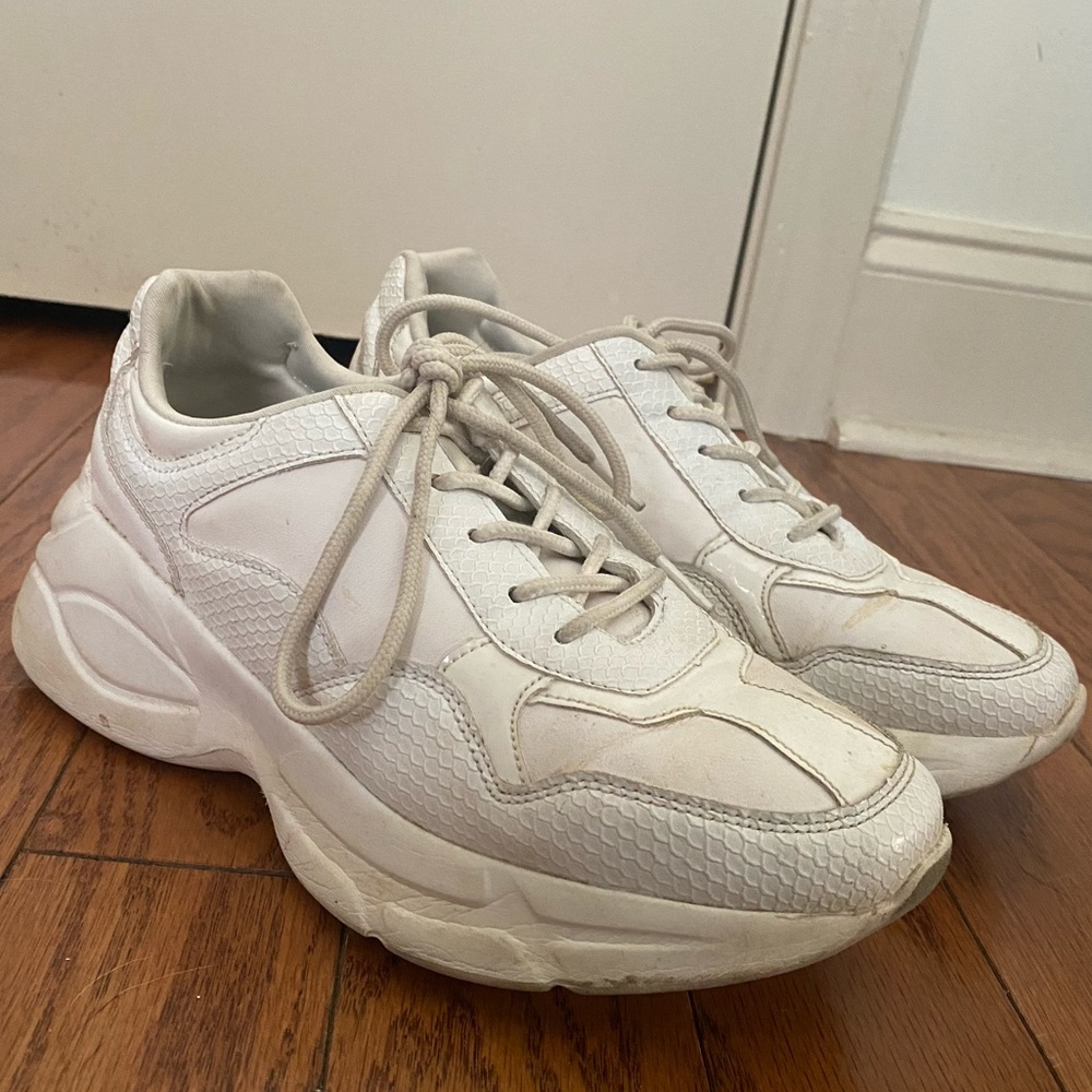 NastyGal White Chunky Sneakers